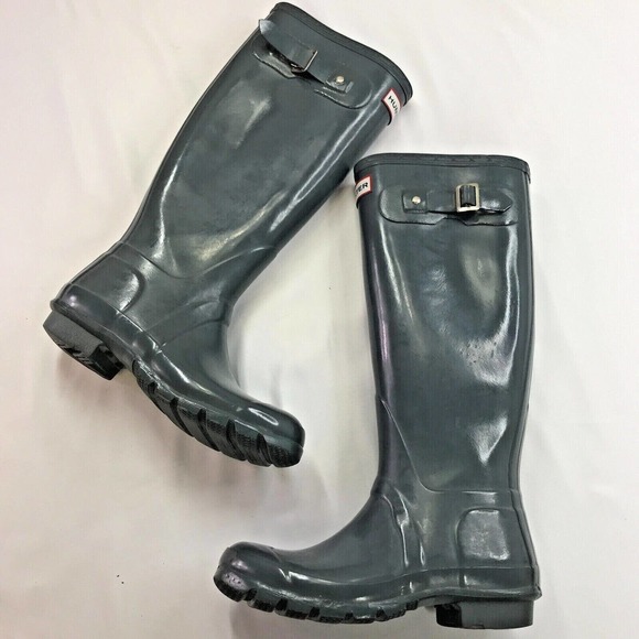 Hunter Original Gloss Tall Rain Boots - Picture 1 of 6